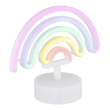 Globo - LED-Neon-Tischdekoration LED/2W/3xAA Regenbogen