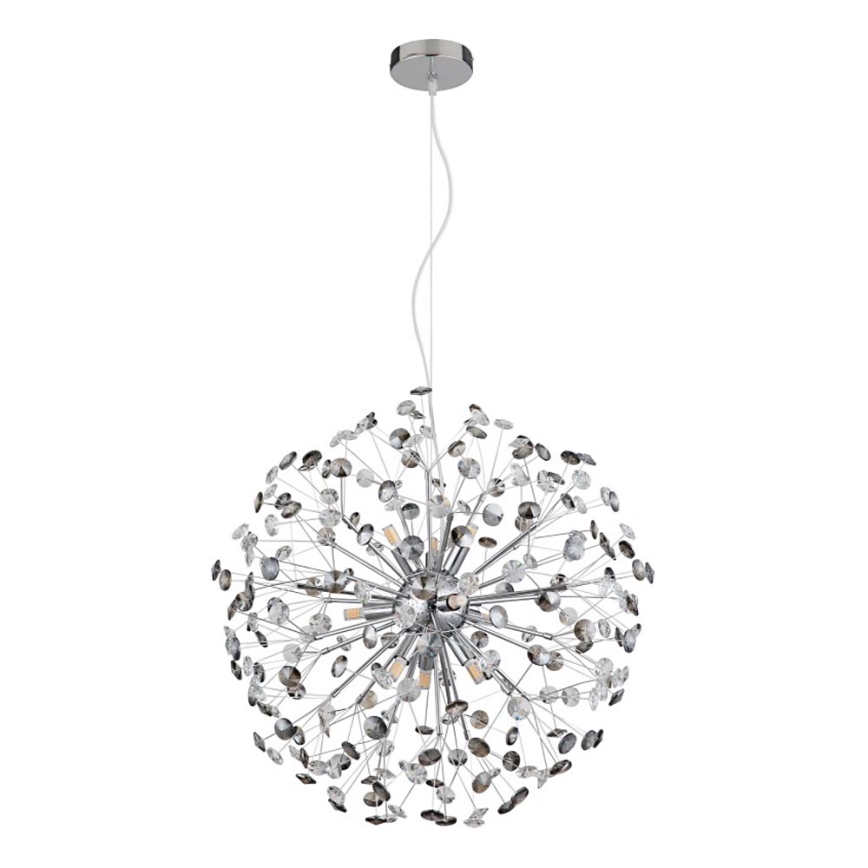 Globo - LED-Pendelleuchte mit Kabelaufhängung 9xG9/3,5W/230V hochglänzender Chrom