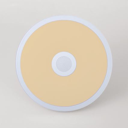 Globo - Dimmbare LED-RGBW Badezimmerleuchte mit Lautsprecher LED/18W/230V 3000-6500K IP44 + Fernbedienung