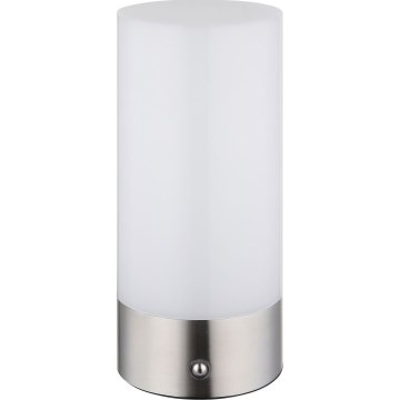 Globo - LED RGBW Dimmbare Touch-Outdoor-Tischleuchte LED/1,8W/5V 1500 mAh IP44 matt Chrom