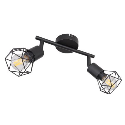 Globo - LED Einbauleuchte 2xE14/6W/230V schwarz