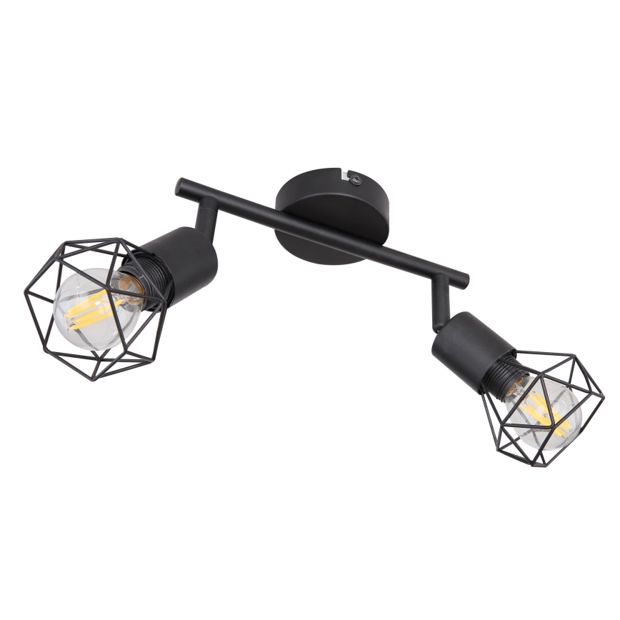 Globo - LED Einbauleuchte 2xE14/6W/230V schwarz