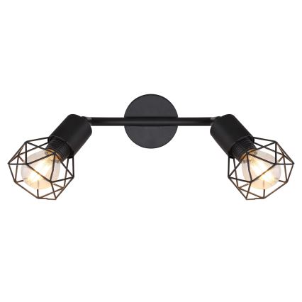 Globo - LED Einbauleuchte 2xE14/6W/230V schwarz
