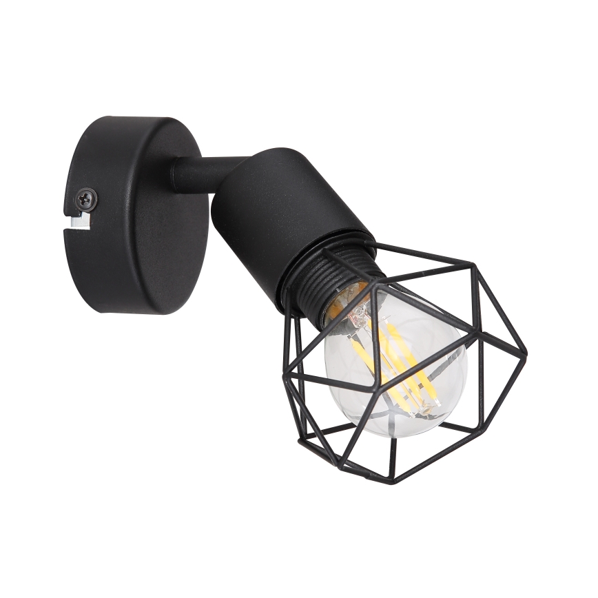 Globo - LED Wandleuchte Spot 1xE14/6W/230V Schwarz