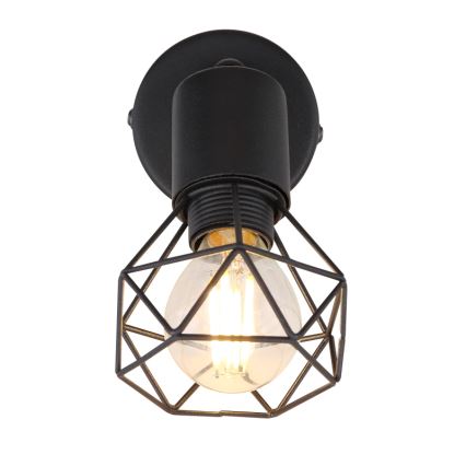 Globo - LED Wandleuchte Spot 1xE14/6W/230V Schwarz