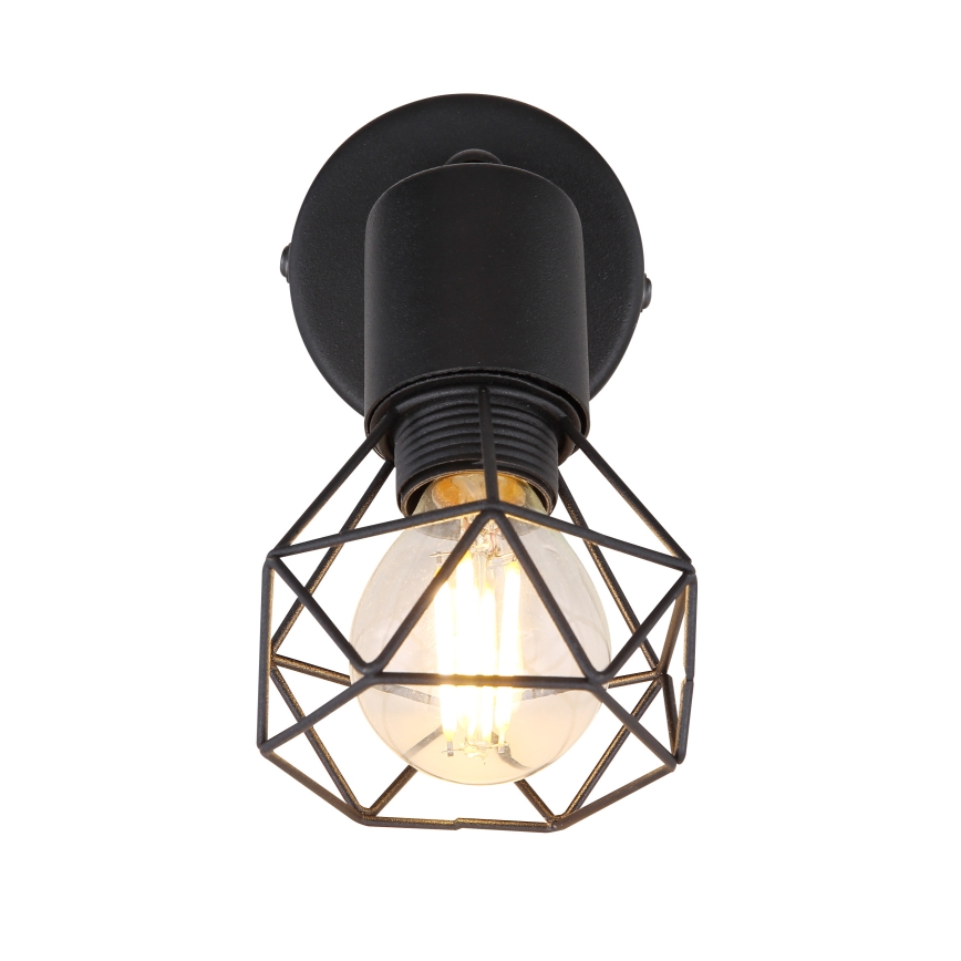 Globo - LED Wandleuchte Spot 1xE14/6W/230V Schwarz