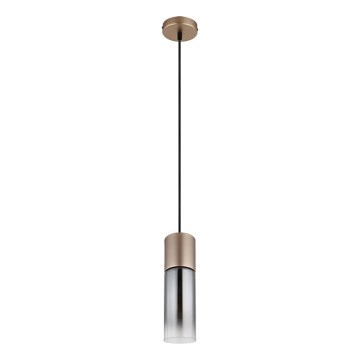 Globo - Pendelleuchte an Kabel 1xE27/25W/230V, bronzefarben, Ø 10,5 cm
