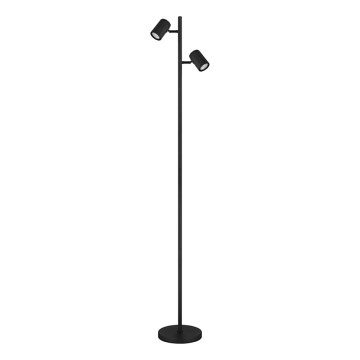 Globo - Stehleuchte 2xGU10/5W/230V schwarz