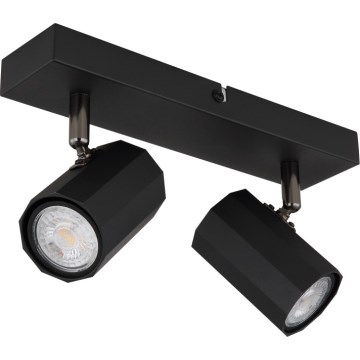 Globo - Strahler 2xGU10/25W/230V schwarz