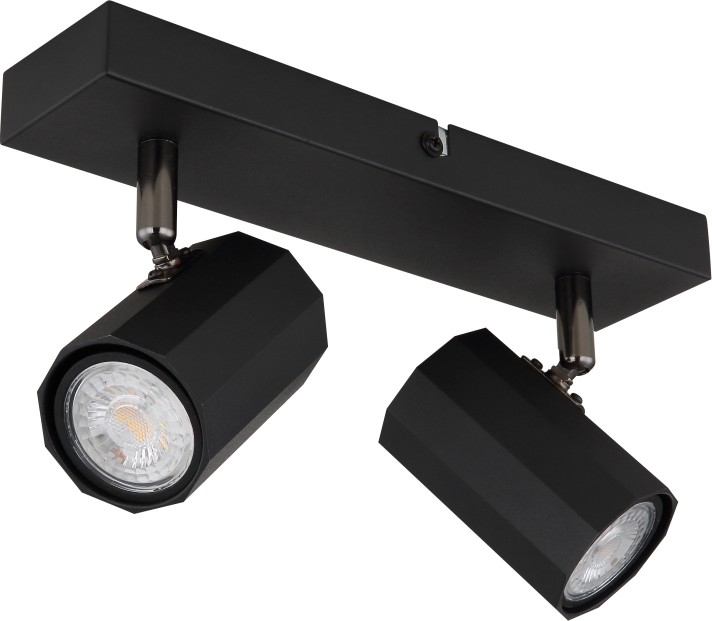 Globo - Strahler 2xGU10/25W/230V schwarz