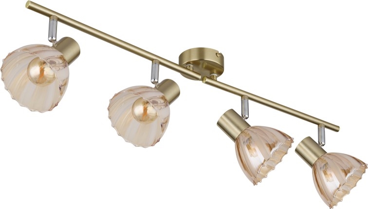 Globo - Strahler 4xE14/40W/230V golden