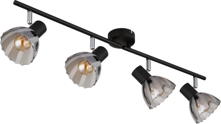 Globo - Strahler 4xE14/40W/230V schwarz