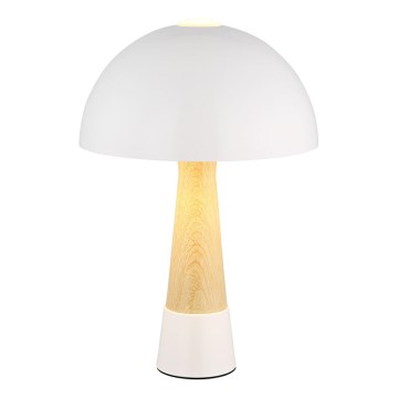 Globo - Tischlampe 1xE27ILLU/40W/230V weiß
