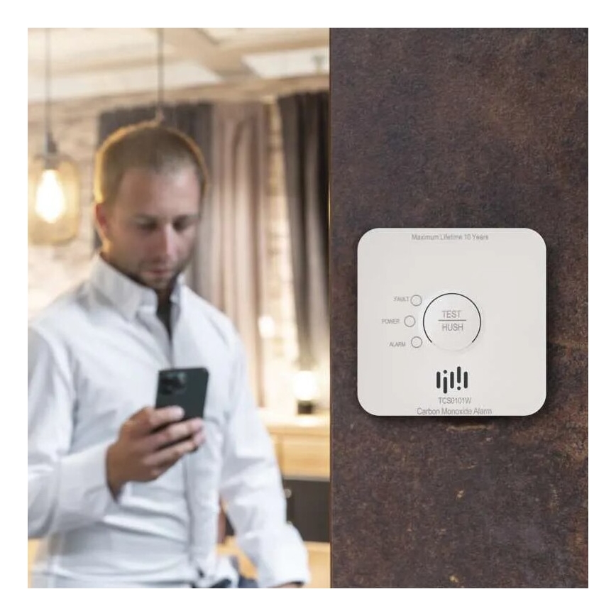 Kohlenmonoxid-Detektor GoSmart 2xAA Wi-Fi Tuya