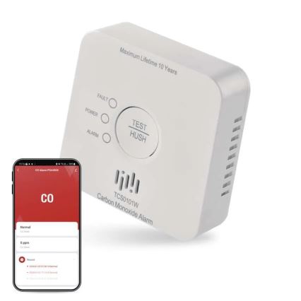 Kohlenmonoxid-Detektor GoSmart 2xAA Wi-Fi Tuya