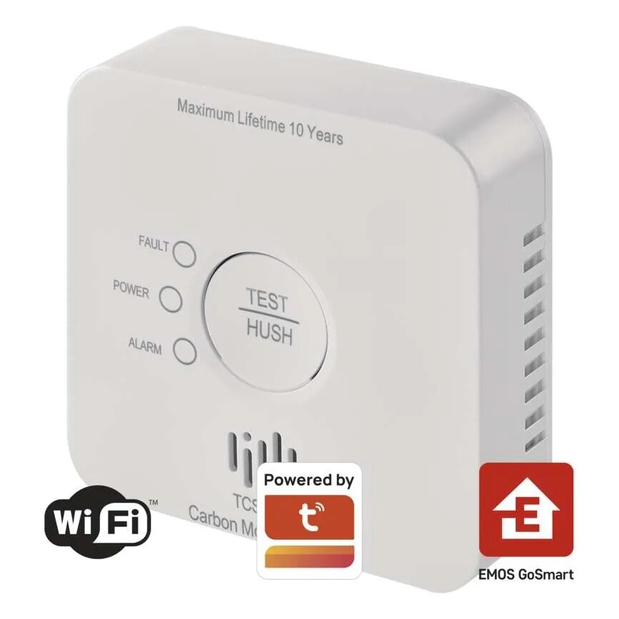 Kohlenmonoxid-Detektor GoSmart 2xAA Wi-Fi Tuya