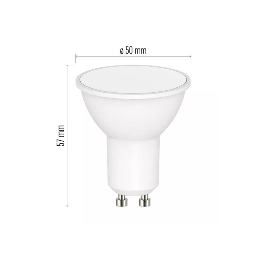 LED RGB dimmbare Glühbirne GoSmart MR16 GU10/4,8W/230V 2700-6500K Tuya
