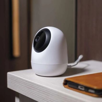Intelligente Innen-Drehkamera mit Bewegungssensor GoSmart 5V Wi-Fi Tuya Weiß