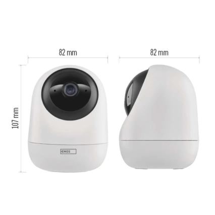 Intelligente Innen-Drehkamera mit Bewegungssensor GoSmart 5V Wi-Fi Tuya Weiß
