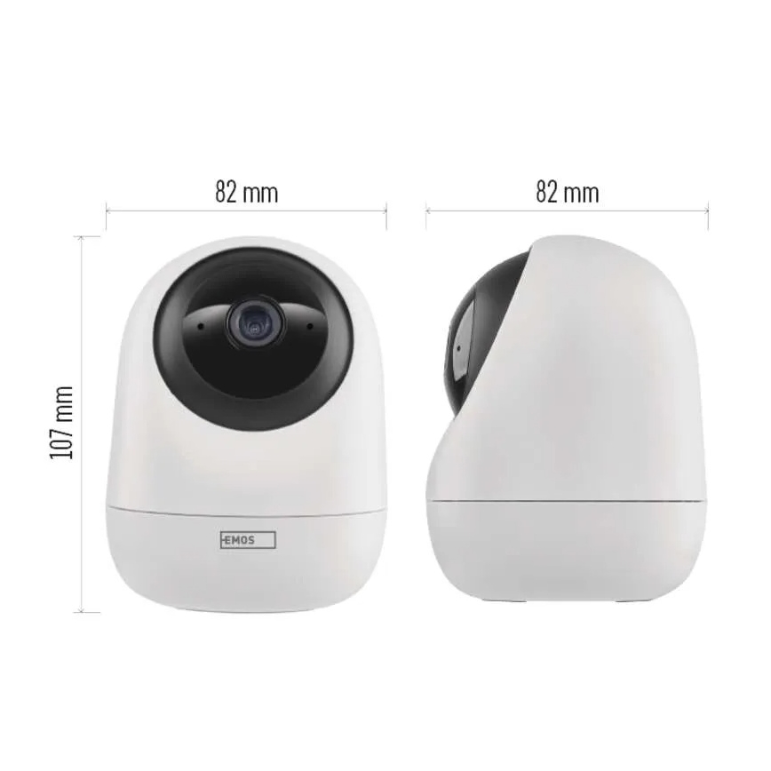 Intelligente Innen-Drehkamera mit Bewegungssensor GoSmart 5V Wi-Fi Tuya Weiß