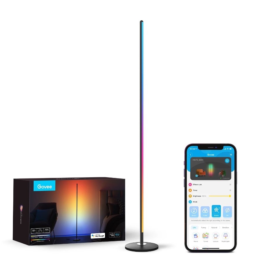 Govee - dimmbare LED RGBW Stehlampe LITE MATTER LED/24W/230V Wi-Fi