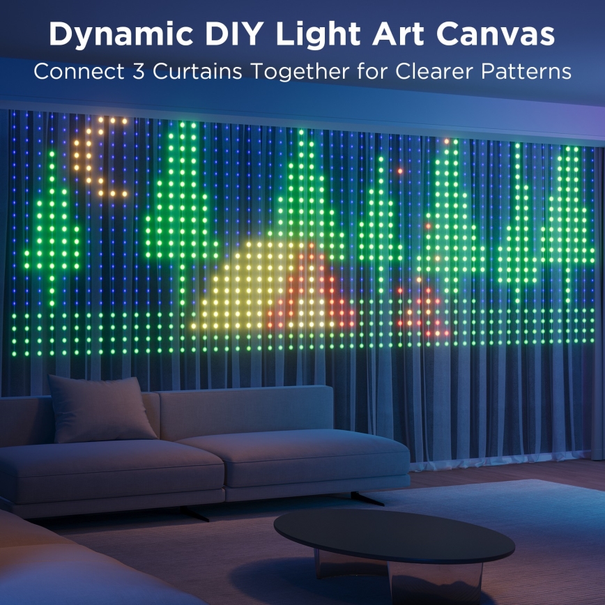 Govee - LED RGB Dimmbare Deko-Lichterkette für den Outdoor-Bereich LED/15W/230V IP65 Wi-Fi