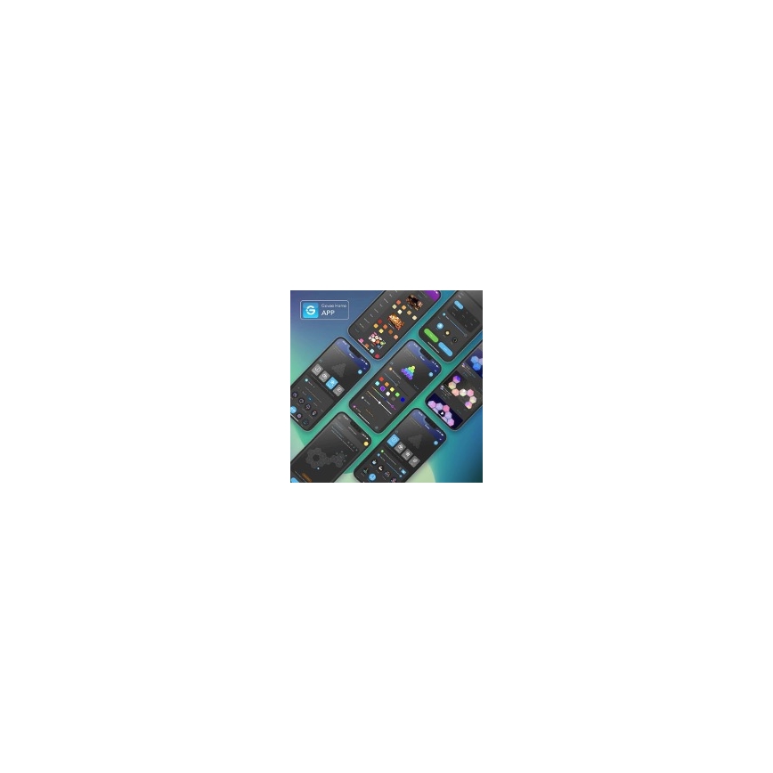 Govee - SET 10x LED RGB Dimmbares Panel LED/36W/230V Wi-Fi