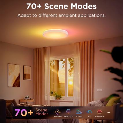 Govee - LED RGBIC Dimmbare Deckenleuchte LED/49W/230V 2700-6500K Wi-Fi
