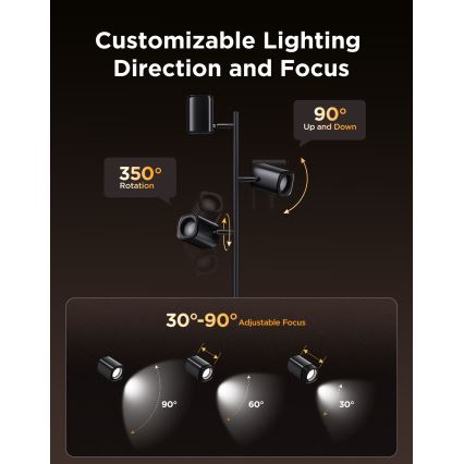 Govee - LED RGBICWW dimmbare Stehlampe TREE MATTER LED/48W/230V Wi-Fi