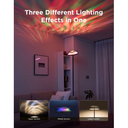 Govee - LED RGBICWW Dimmbare Stehleuchte UPLIGHTER MATTER LED/24W/230V Wi-Fi