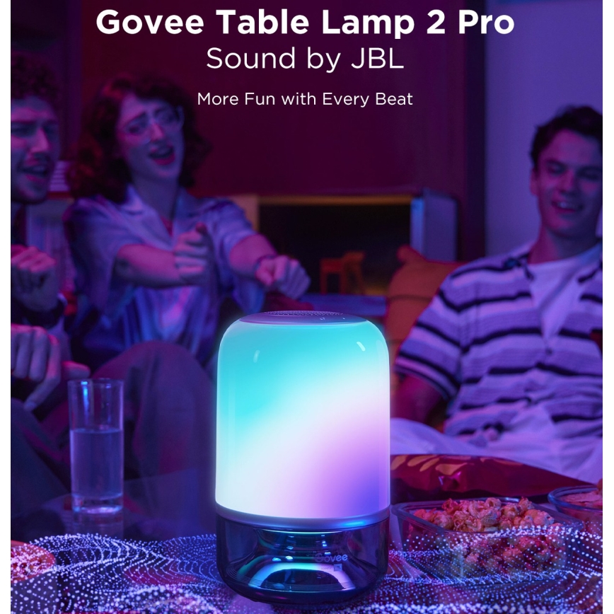 Govee - LED RGBW dimmbare Tischlampe mit integriertem Lautsprecher LED/36W/12V Wi-Fi