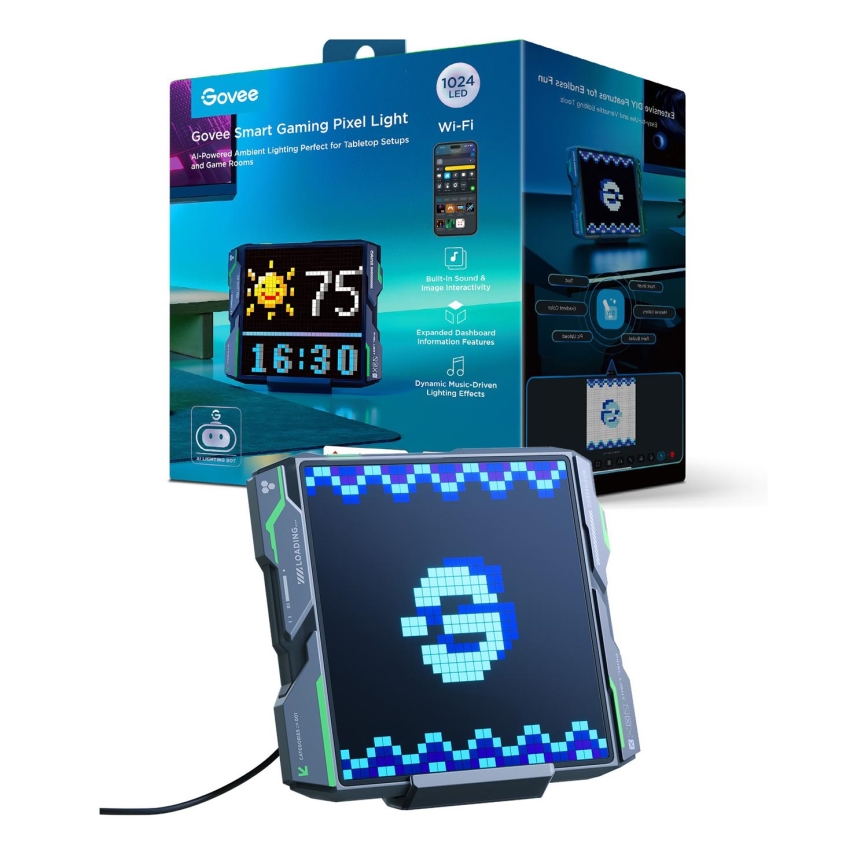 Govee - Pixel Light 1024 LED-Panel Matter LED/12W/12V Wi-Fi