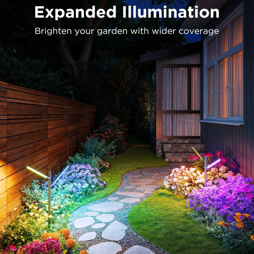 Govee - SET 2x LED RGBICWW Dimmbare Outdoor-Leuchte LED/18W/230V IP66 2700-6500K Wi-Fi
