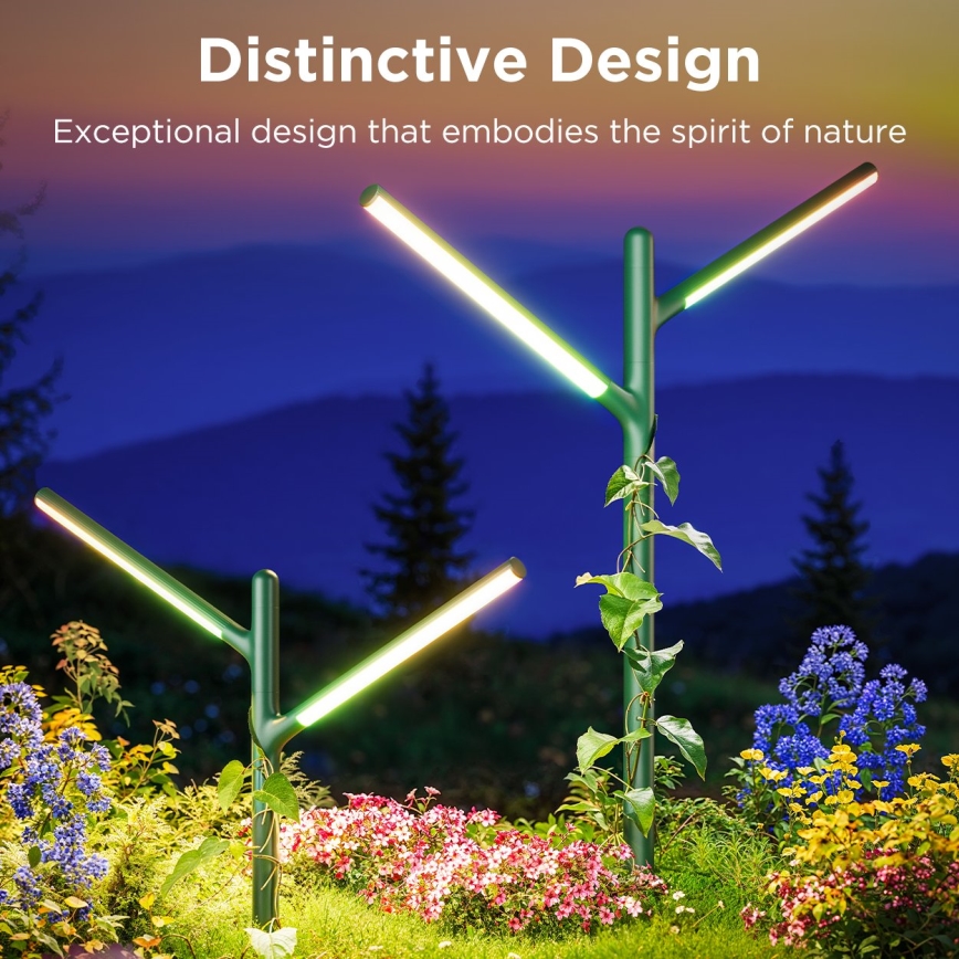 Govee - SET 2x LED RGBICWW Dimmbare Outdoor-Leuchte LED/18W/230V IP66 2700-6500K Wi-Fi