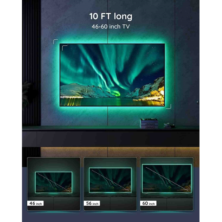 Govee - SMART LED-Hintergrundbeleuchtung RGB für TV 46-60