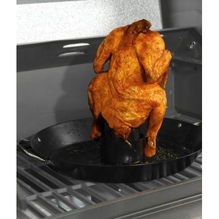 Grillständer mit Pfanne für Hähnchen 30 cm