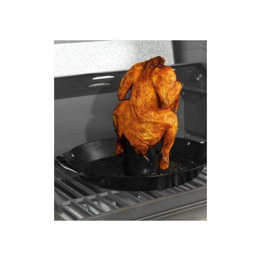 Grillständer mit Pfanne für Hähnchen 30 cm