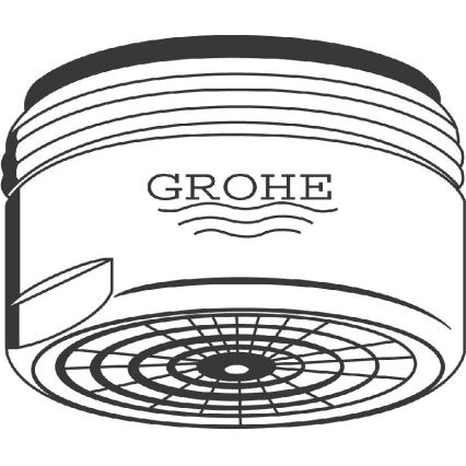GROHE 13929000 - Perlator M 24 × 1, glänzender Chrom