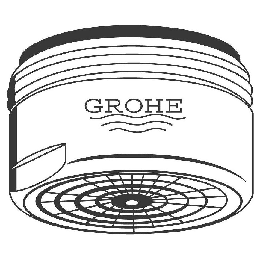 GROHE 13929000 - Perlator M 24 × 1, glänzender Chrom