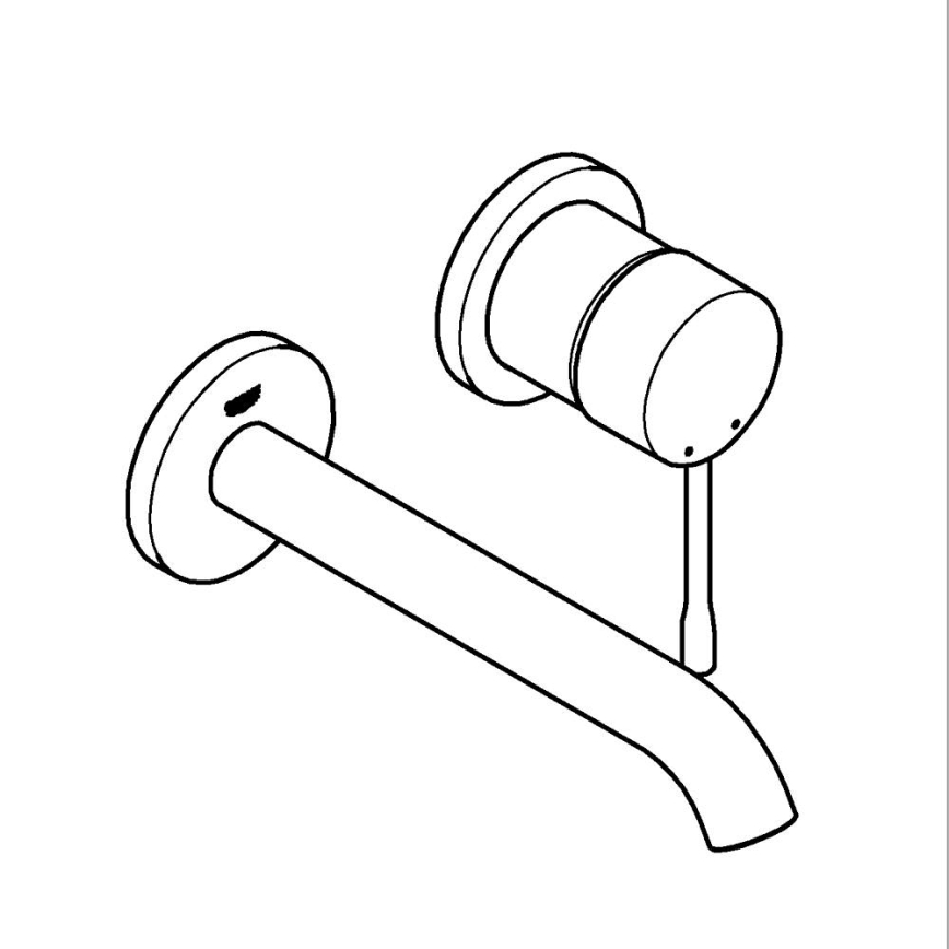 GROHE 19408GN1 - Waschtischarmatur ESSENCE 183 mm, goldfarben