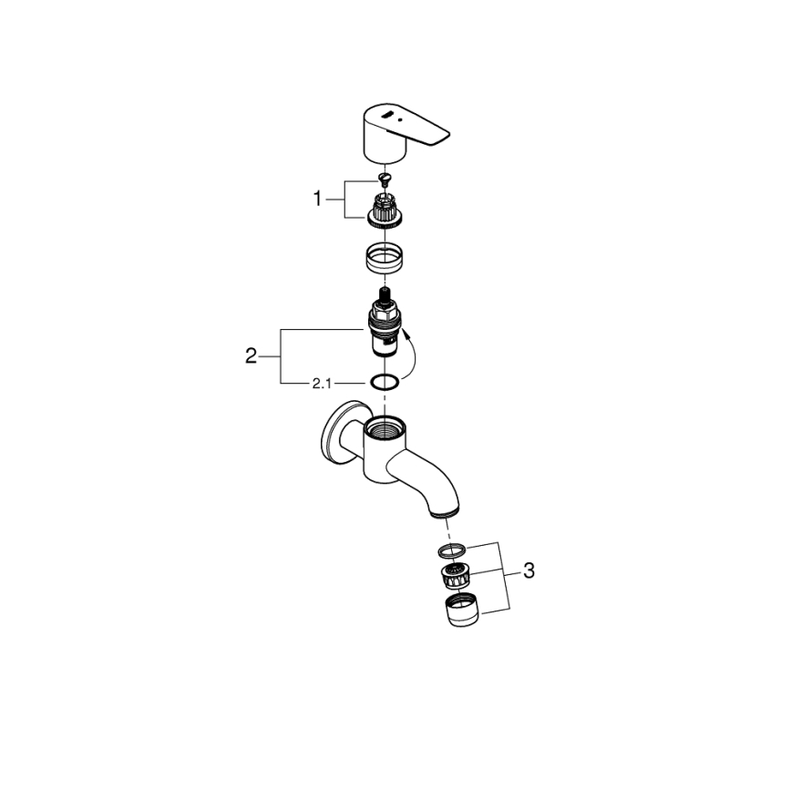GROHE 20238001 - Ablassventil DN 15, glänzend verchromt