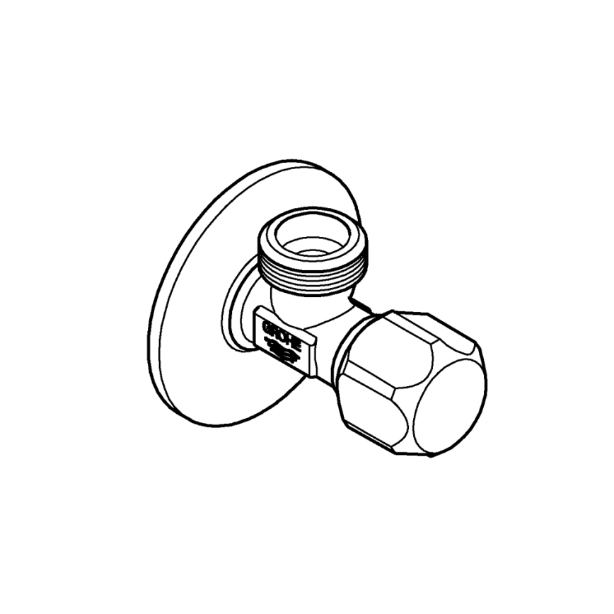 GROHE 22025000 - Eckventil UNIVERSAL DN 15 hochglänzend verchromt