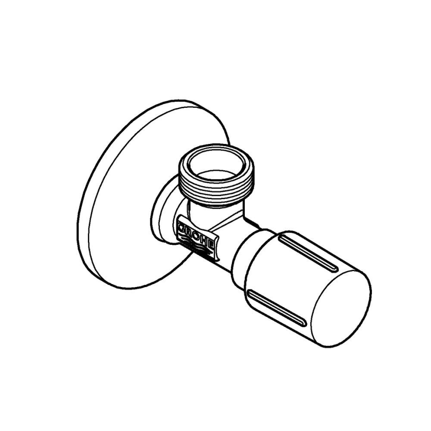 GROHE 22041001 - Eckventil DN 15, glänzender Chrom