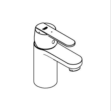 GROHE 23586LS0 - Waschtischarmatur GET Größe S weiß