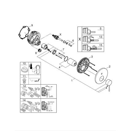 GROHE 24058GL1 - ESSENCE Einhebel-Waschtischarmatur, Gold