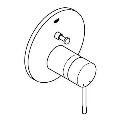 GROHE 24058GL1 - ESSENCE Einhebel-Waschtischarmatur, Gold