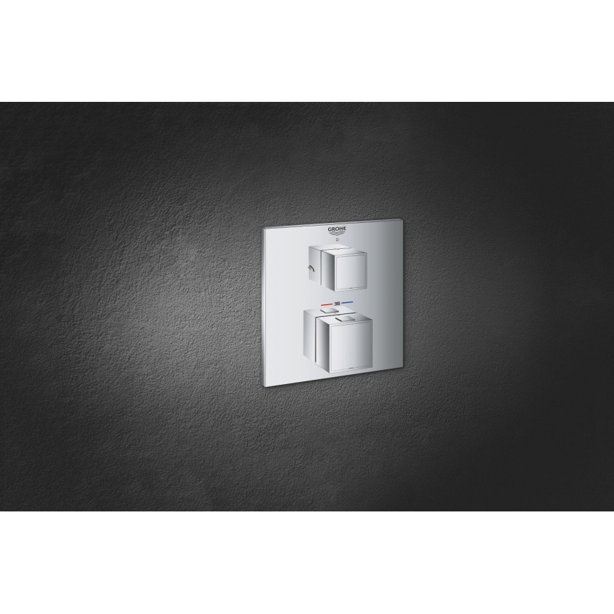GROHE 24154000 - Thermostatarmatur GROHTHERM CUBE glänzender Chrom