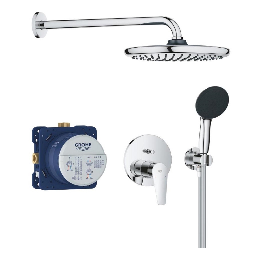 GROHE 25293000 - Duschset START EDGE 250 mm, glänzender Chrom
