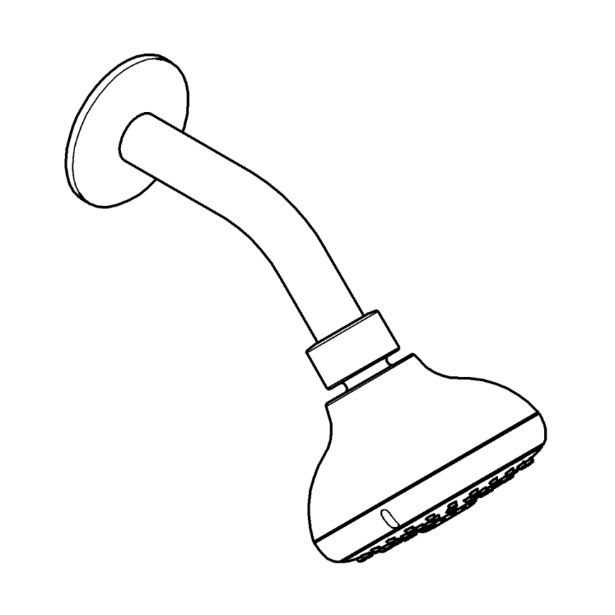 GROHE 26088001 - Kopfbrause TEMPESTA 100, 100 mm, glänzender Chrom