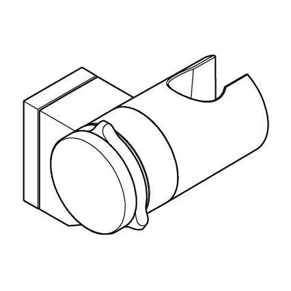 GROHE 26183001 - Wandhalterung für Handbrause VITALIO UNIVERSAL glänzender Chrom